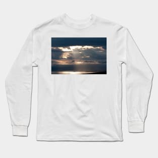 Lightshafts over the mountains of the west coast of Scotland Long Sleeve T-Shirt